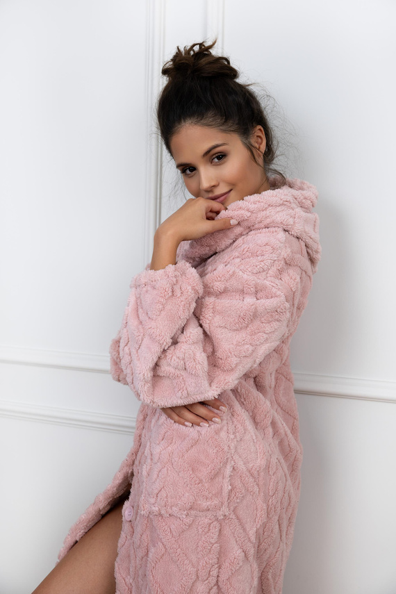 Дамски халат Bethany Sensis - прашно розов