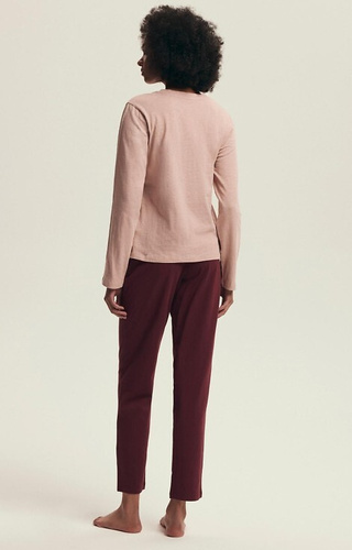 43733 Дамски комплект пижама Dorla Henderson Orchid – памук, дълъг ръкав и панталон