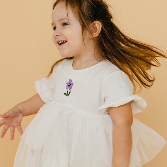 Рокля от тюл Meadow Eevi - екрю