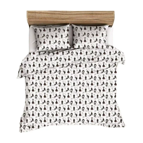 51N спално бельо от кора Bielawa KARO | 100% памук, копчета, грамаж 140 гр/м²