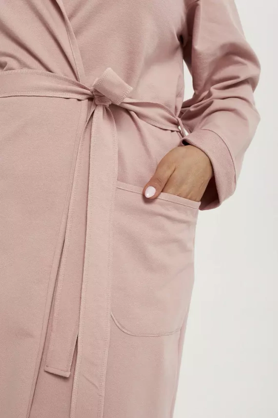 Karina Дамски халат Италианска мода - прахово розово