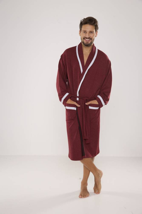564 Мъжки халат Bruno De Lafense - бордо