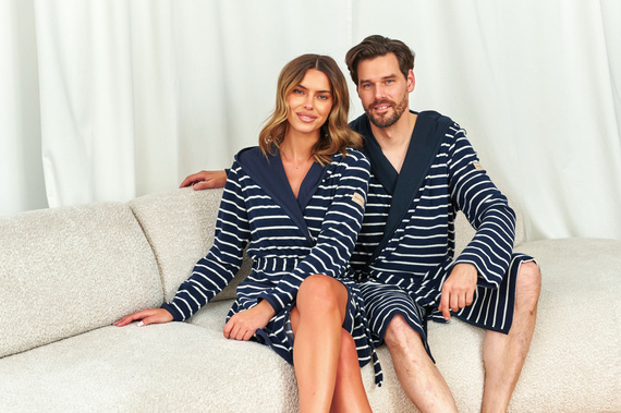 7225 Дамски халат Doctor Nap - елегантност и комфорт за всеки ден - морски