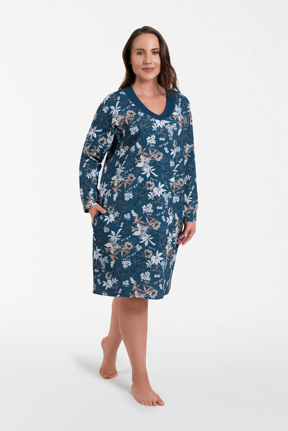 Nikjana дамска туника с дълъг ръкав Италианска мода - принт 