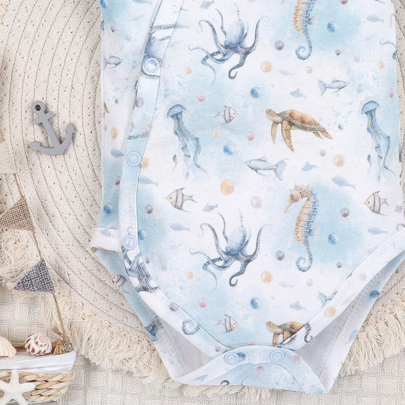 ABN-5443 Боди с къс ръкав Sea Of Joy Nini – органичен памук, за бебета