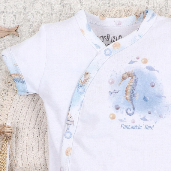 ABN-5444 Боди с къс ръкав Sea Of Joy Nini – органичен памук, за бебета