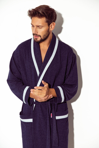 564 Мъжки халат Bruno De Lafense - деним