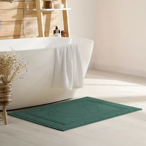 Килим за баня Sammy Eurocurtains, тъмнозелен