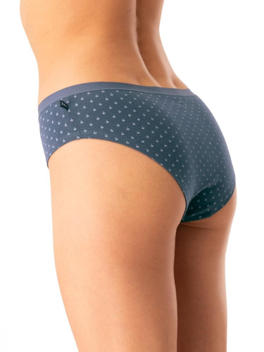 Дамски слипове Key LPN 742 графит - памук, удобни, комплект от 2 бр.