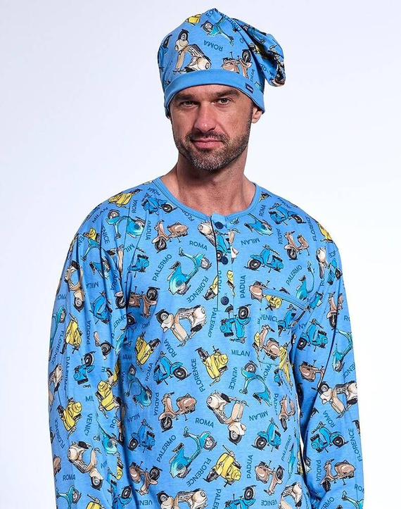 110/32 Мъжка риза Cornette, тъмносиня