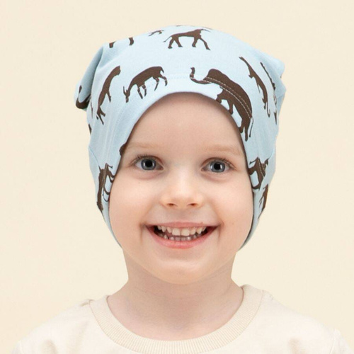 Детска шапка Сафари Пинокио ​​- африканско синьо