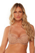 Мек сутиен в цвят мока