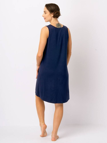 LND 764 Дамска риза Key, тъмносиня