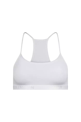 Nikola Сутиен за момичета, тясна презрамка Италианска мода - бял