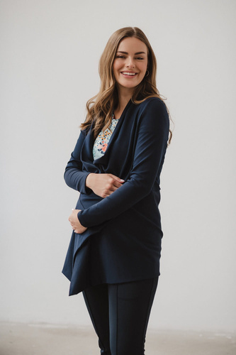 Жилетка за бременни Mama Wrap Milk&Love, тъмносиня