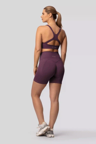 Spaio PUSH-UP PRO моделиращи безшевни шорти фитнес висок колан plum
