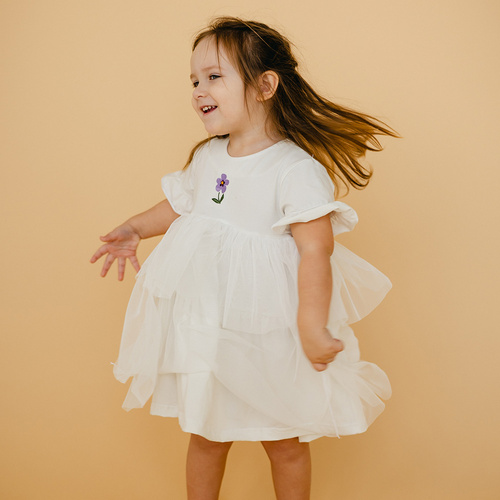 Рокля от тюл Meadow Eevi - екрю