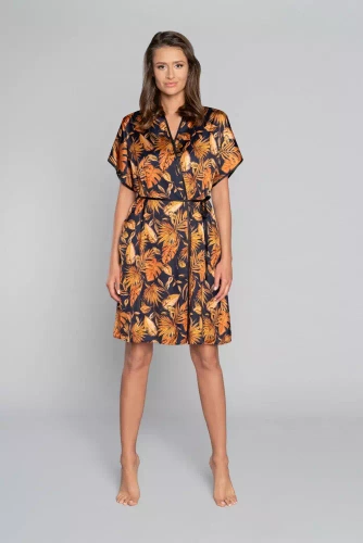 Monstera Дамски халат Италианска мода - печат 