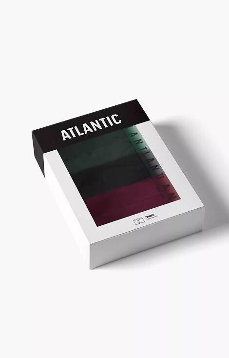 3MH-195 Bokserki męskie Atlantic - granatowy-niebieski-szary