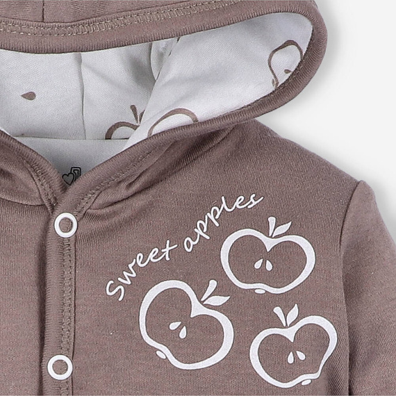 ABN-5308/CZE Happy Apples Яке от органичен памук Nini малина
