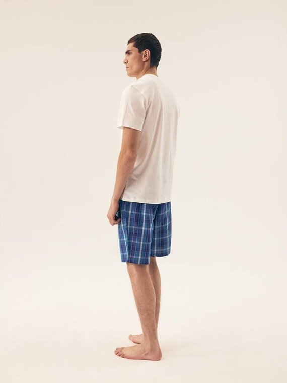 42616 Мъжка премиум пижама Henderson Dock - бяла