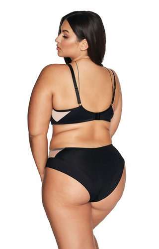 2135 Полумек сутиен с полуподплънки Ava - черен 