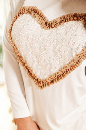 Roti Дамски пижамен комплект Kalimo - екрю