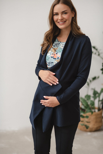 Жилетка за бременни Mama Wrap Milk&Love, тъмносиня