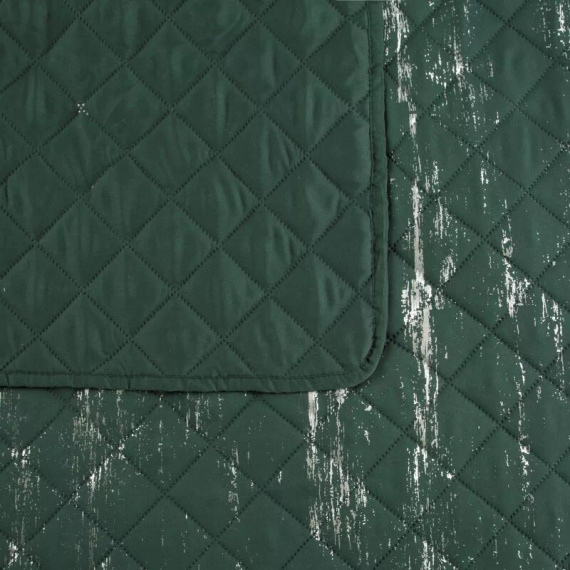 Декоративно покривало Blink 1 Design91 тъмно зелено/сребристо