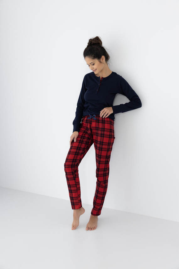 Дамска пижама Yvette Sensis - тъмносиня