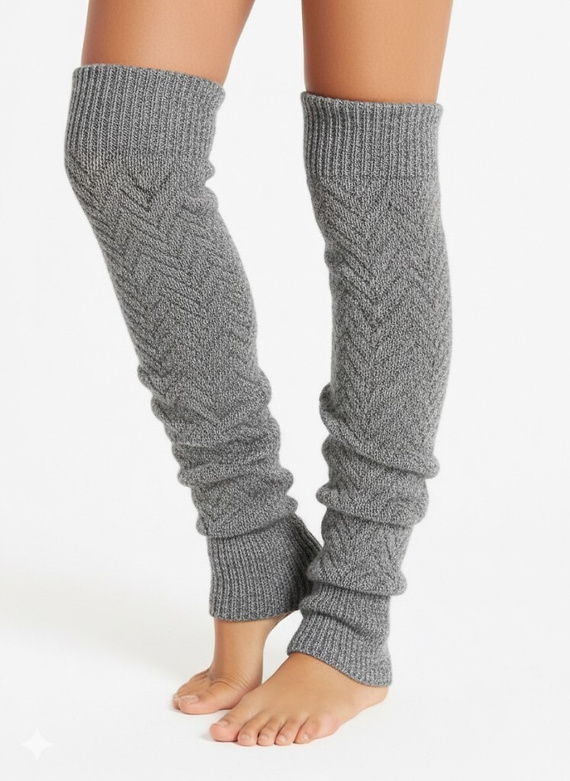 Клинове Gatta Wedel Soft art.01 – топли жакардови клинове за зимата, сиви