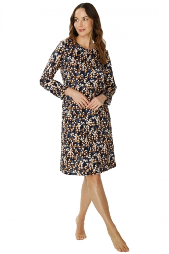 86675 Нощница Lucy Seagull, кафява щампа