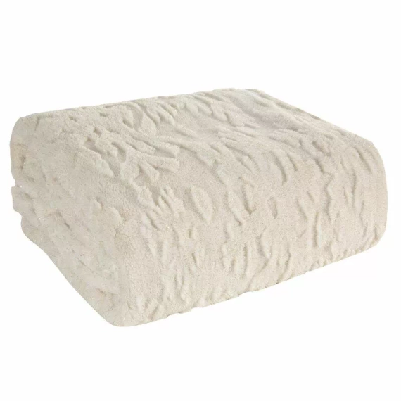 Blink 2 Еврофирано коледно одеяло, кремаво и златно