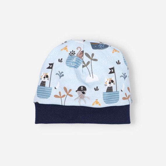 ABK-0041/LOD Бебешки комплект Piraci от органичен памук Nini, тъмносин