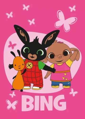 Бебешко поларено одеяло Bunny Bing Jerry Fabrics | Микрофибър, мек и лек