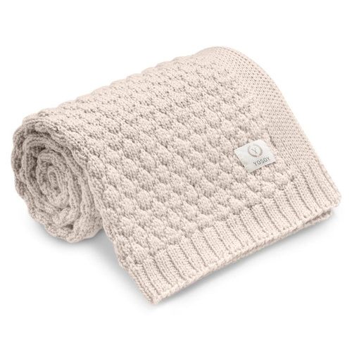 Одеяло от мериносова вълна Bubbles Yosoy cappuccino – естествено, хипоалергенно, двустранно
