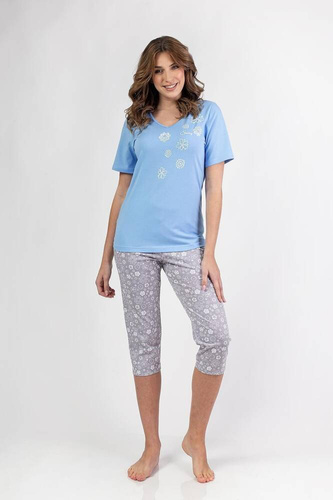 696 Дамска пижама Regina - синя