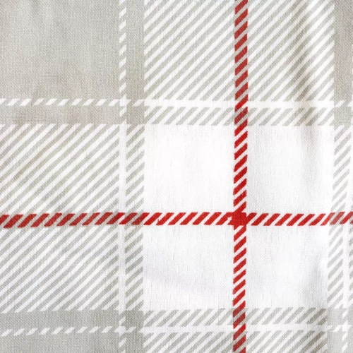 31516/1 Коледен комплект спално бельо от фланел Flannellove Darymex сиво-червено - комплект 100% памук, топъл и мек