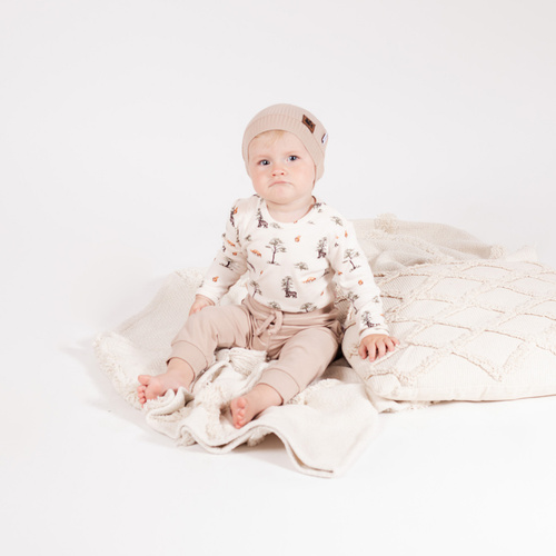 218094 Бебешко боди Yogi Bear Nicol – памук, дълъг ръкав, горска шарка