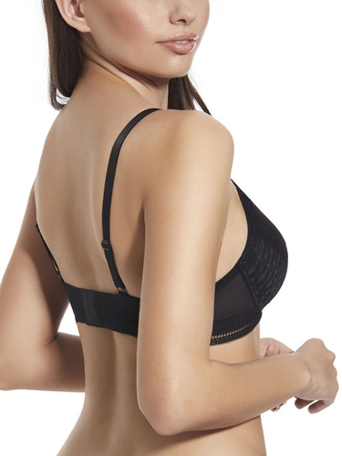 Сутиен Martina Black – подплатена сутиен с банели и чашки Selene