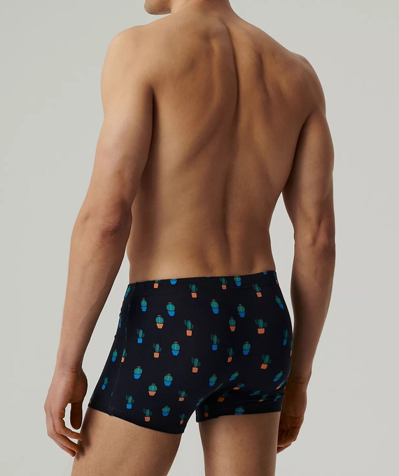 2MHH-005 Мъжки боксерки Atlantic - тъмносини-корал