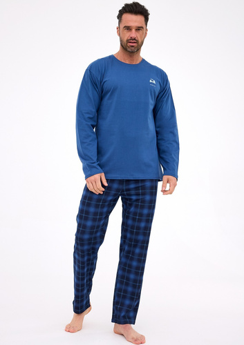 124/306 Denali Piżama męska Cornette jeans– bawełniana, długi rękaw