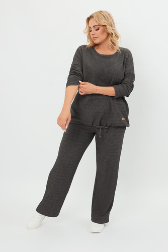 Дамски комплект Avira Italian Fashion - тъмен меланж 