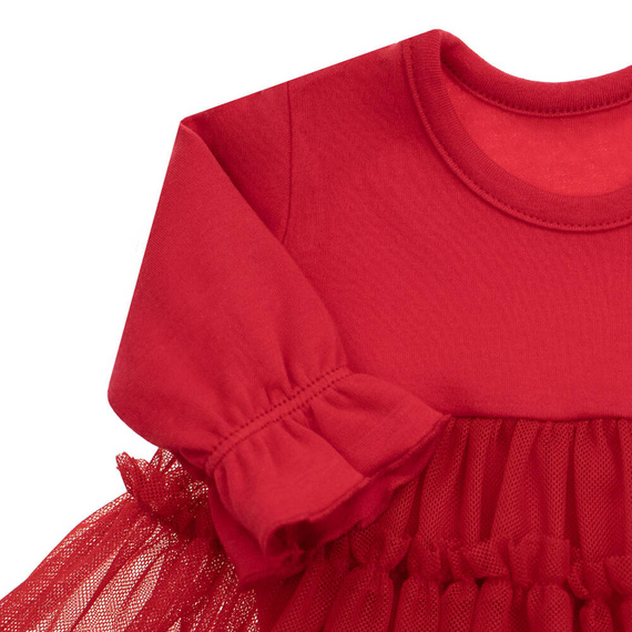 163158 Рокля-боди "Магията на Коледа" Никол - червена