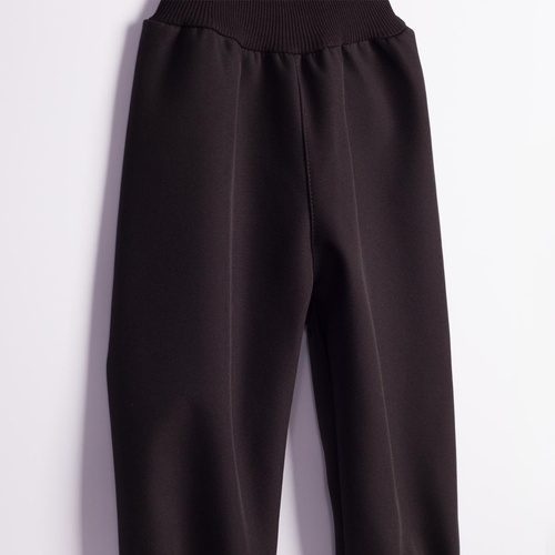 Nicol Детски панталон 229055 softshell с полар, висока талия, с маншети - черен