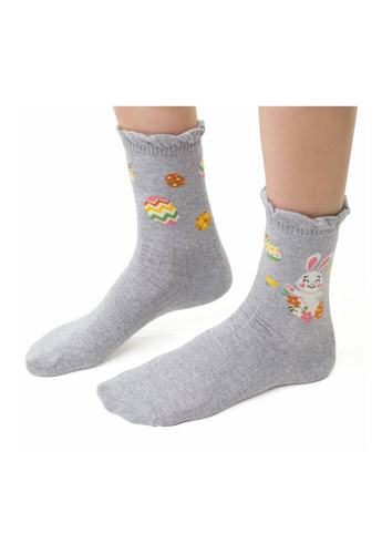 Арт.136 Дамски чорапи Happy Ester Steven - 131 сив меланж