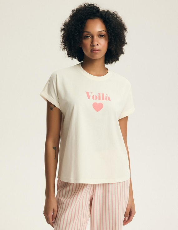 Дамска пижама Henderson Darlan 43707 – памук, дълги панталони, принт