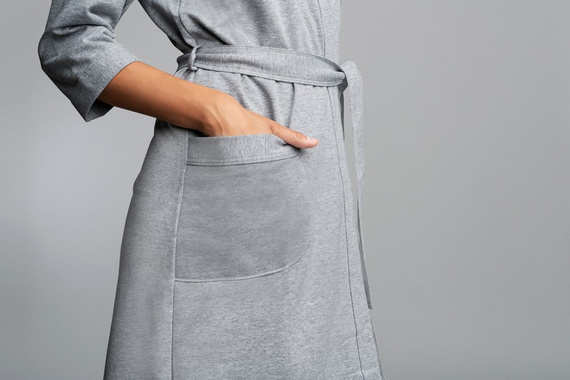 Kalia Дамски халат с 3/4 ръкав Италианска мода - розов