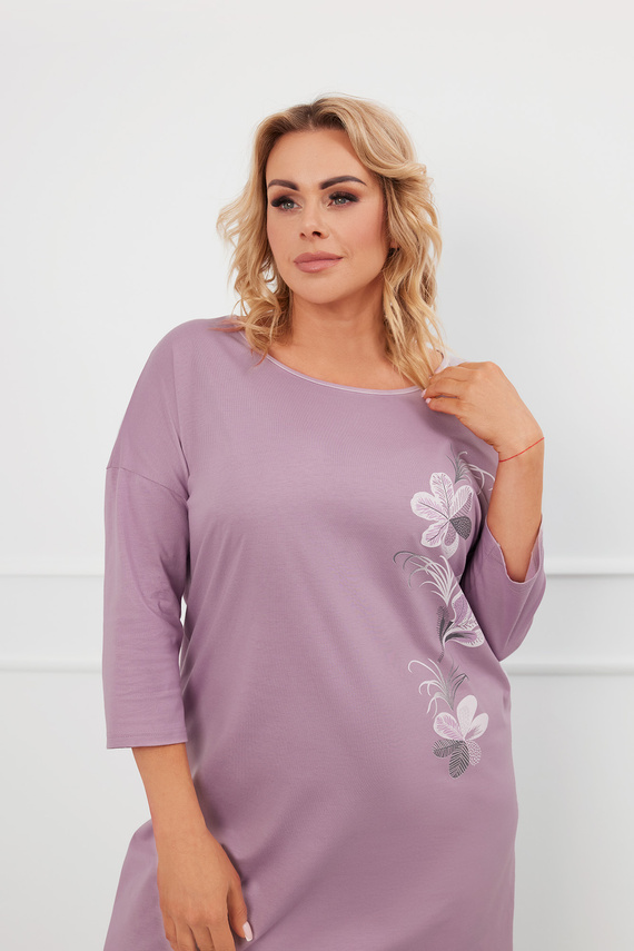 Нощница Ibena, 3/4 ръкав Италианска мода - heather 