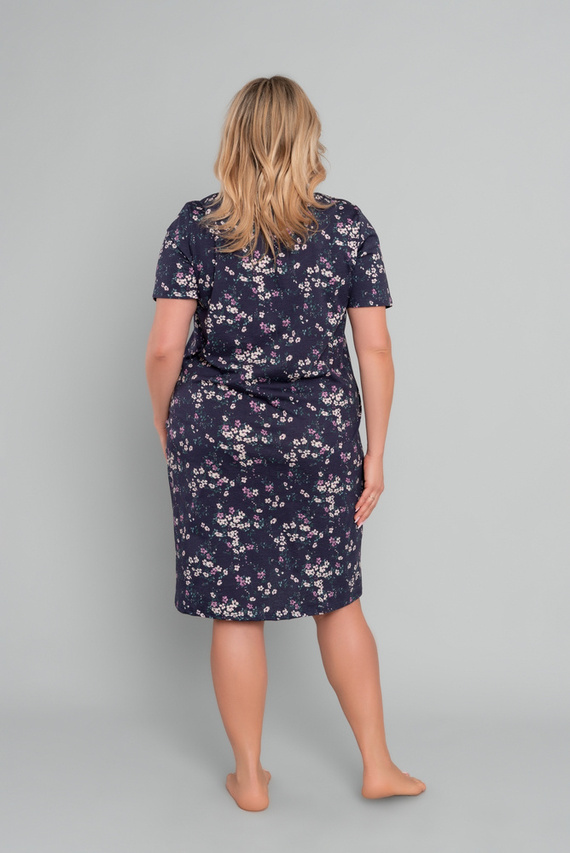 Evita нощница с къс ръкав Италианска мода - принт